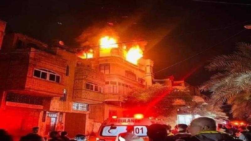 حريق يلتهم منزلًا بسبب ماس كهربائي بمدينة ملوي في المنيا