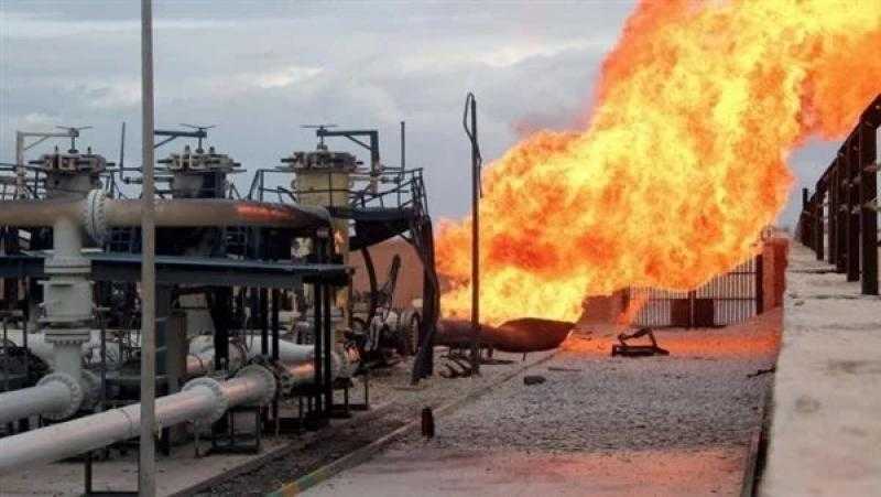 انفجار في خط غاز روسي يتسبب في تصاعد ألسنة من النار