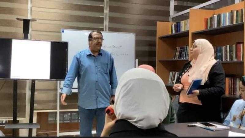 تنظيم برنامج ترفيهي لطالبات المدارس وورشة تدريب بمكتبة مصر العامة بأسيوط