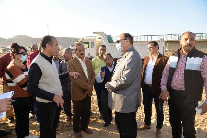 محافظ أسيوط يتفقد أعمال تنفيذ مشروع توسعات محطة معالحة صرف صحي الزرابي بأبو تيج