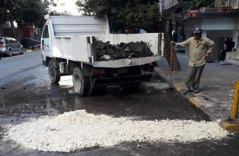 حي العجوزة ينفذ حملات لترميم وتأهيل الطرق