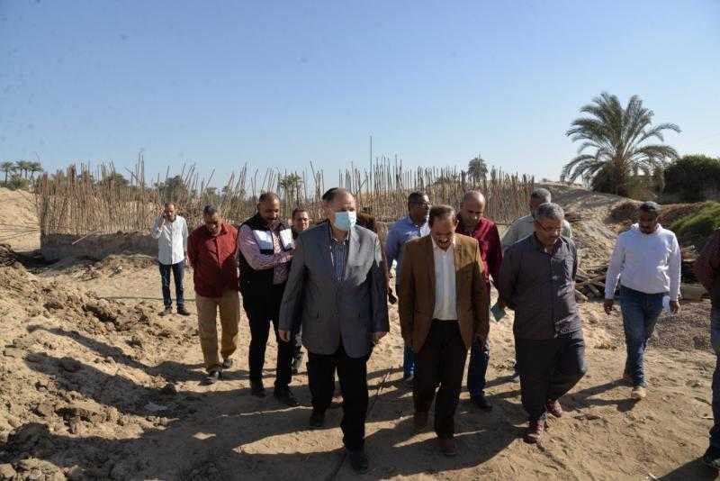 محافظ أسيوط يتفقد إنشاء محطة رفع صرف صحي ”دوينة” بتكلفة 88 مليون جنيه