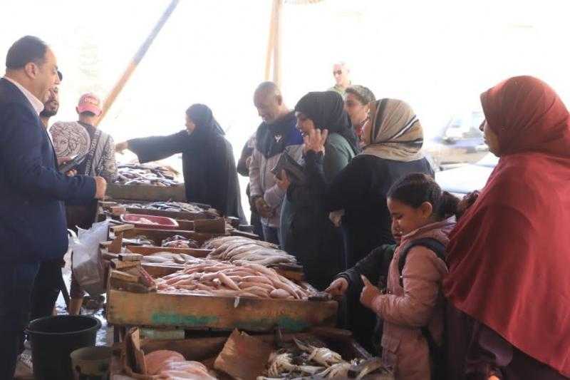 الجيزة تفتتح معرضا لبيع اللحوم والدواجن والأسماك بأسعار مخفضة بالوراق.. صور