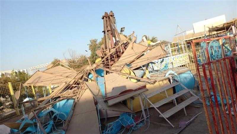 إصابة 13 شخصا في سقوط لعبة ملاهي بقنا