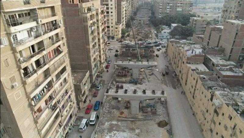 تواصل تنفيذ محور عمرو بن العاص في الجيزة.. صور