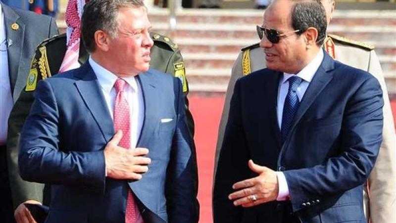 الرئيس السيسي يستقبل ملك الأردن في مطار القاهرة