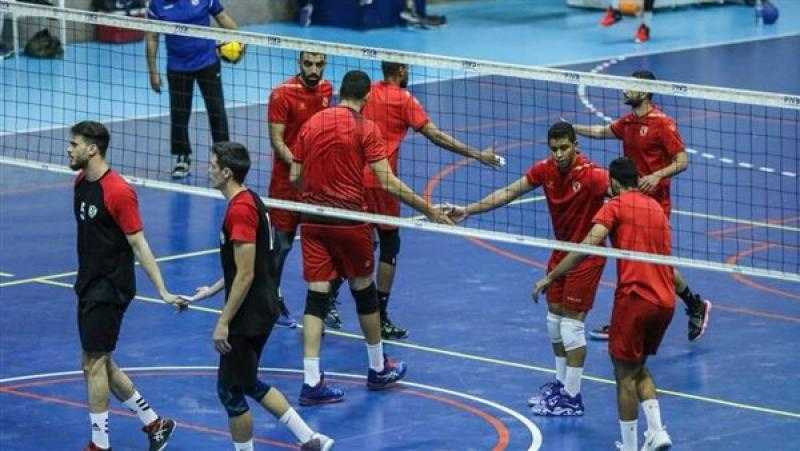 رجال طائرة الأهلي يدخل معسكرا مغلقا استعدادا لبطولة أفريقيا