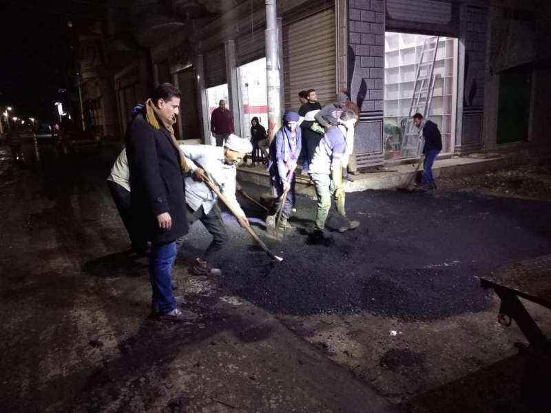 رصف عدد من الطرق