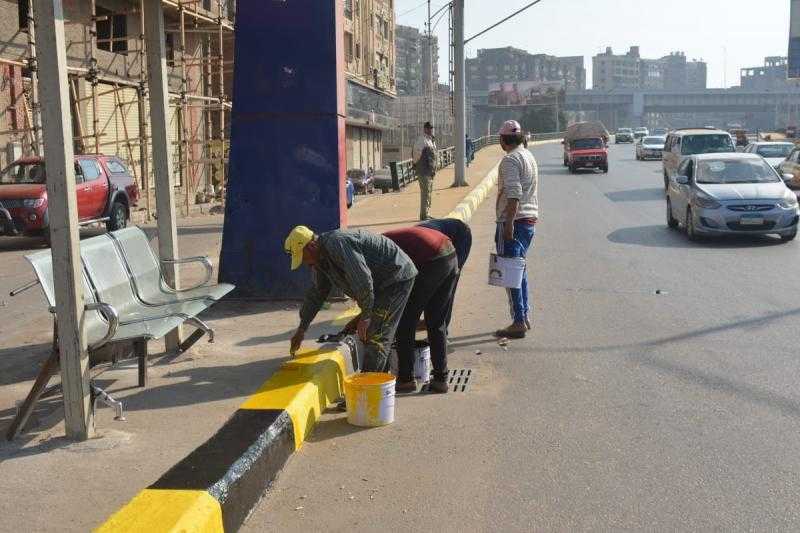 محافظ القليوبية يتفقد المنطقة المحيطة بقصر محمد علي لمتابعة أعمال التجميل والدهانات والرصف