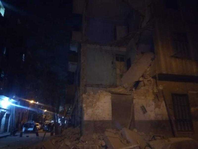 انهيار جزئى بعقار خالى من السكان بروض الفرج دون إصابات