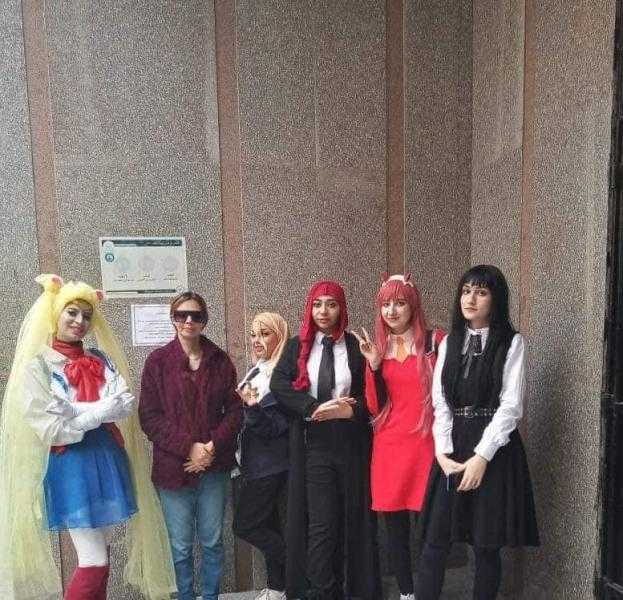 ناروتو وهيسوكا في جامعة المنصورة.. شخصيات كارتونية تثير الجدل.. صور