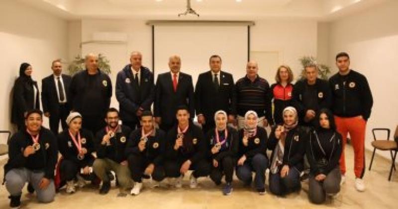 بعثة منتخب مصر للرماية برفقة السفير المصرى فى تونس