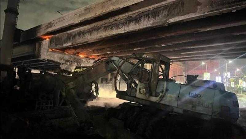 الحماية المدنية تنتهي من تبريد حريق خط الغاز في مدينة نصر