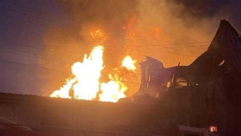 إصابة طفلة في حريق شقة بكرداسة