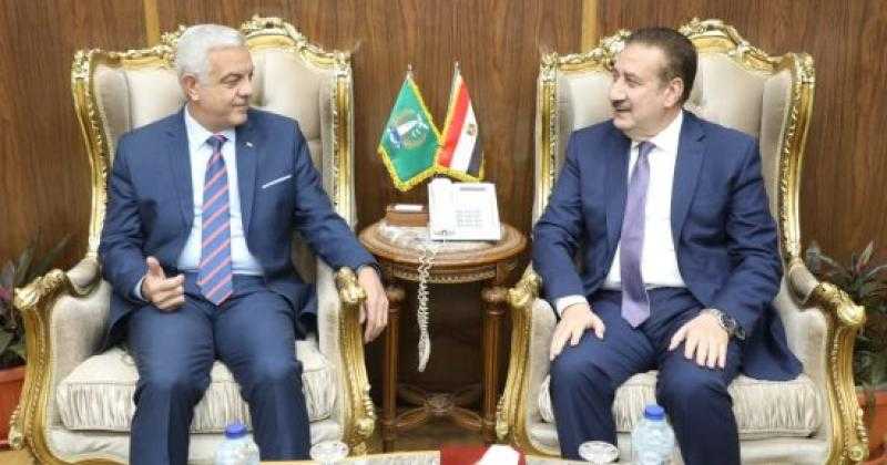 محافظ المنوفية يستقبل رئيس الجامعة لبحث سبل التعاون المشترك