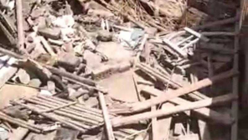 مصرع سيدة وإصابة اثنين في انهيار منزل بسوهاج