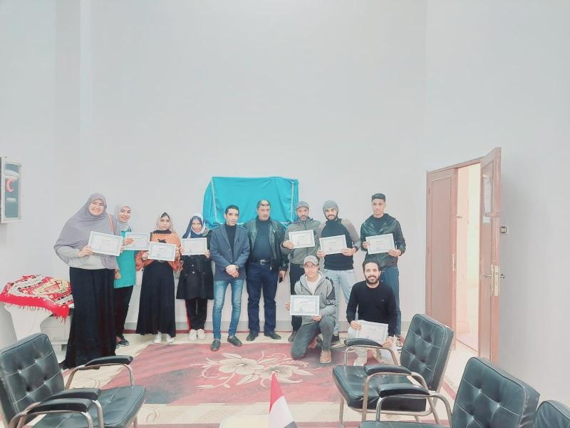 «القوى العاملة»: ختام برنامج تدريبي على مهنة صيانة الحاسب الآلي بمطروح | صور