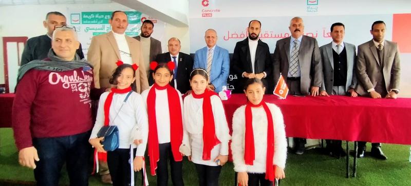 توزيع حقائب مدرسية وسداد مصروفات 1200 طالب ضمن مبادرة حياة كريمة بكفر الشيخ