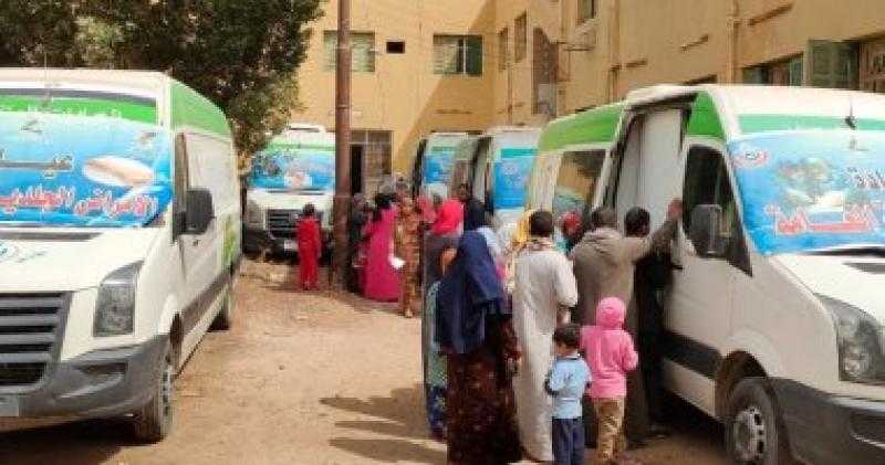 الصحة تطلق قافلتين للعلاج بالمجان ضمن مبادرة حياة كريمة