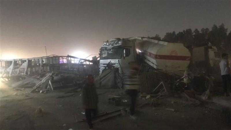 إصابة 14 شخصًا في حادث تصادم بين سيارتين نقل بنصر النوبة بأسوان