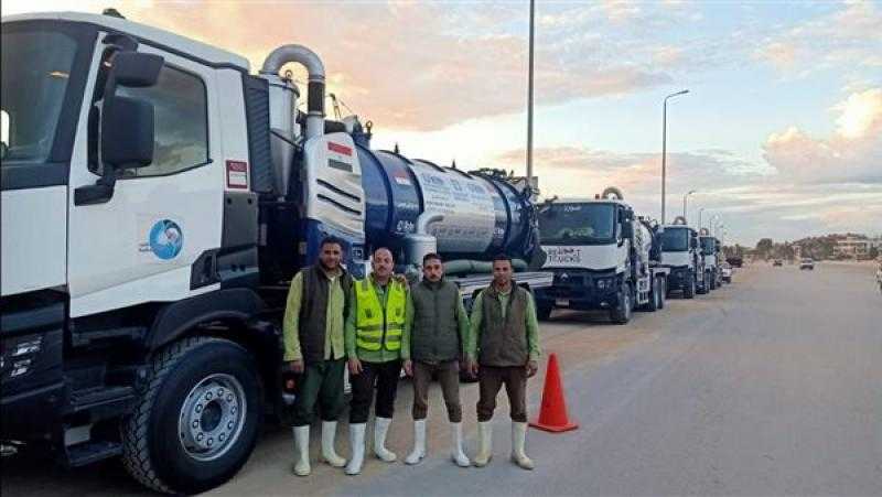الجيزة تواصل جهود رفع آثار الأمطار وتمهيد الطرق لتحسين حركة سير المواطنين