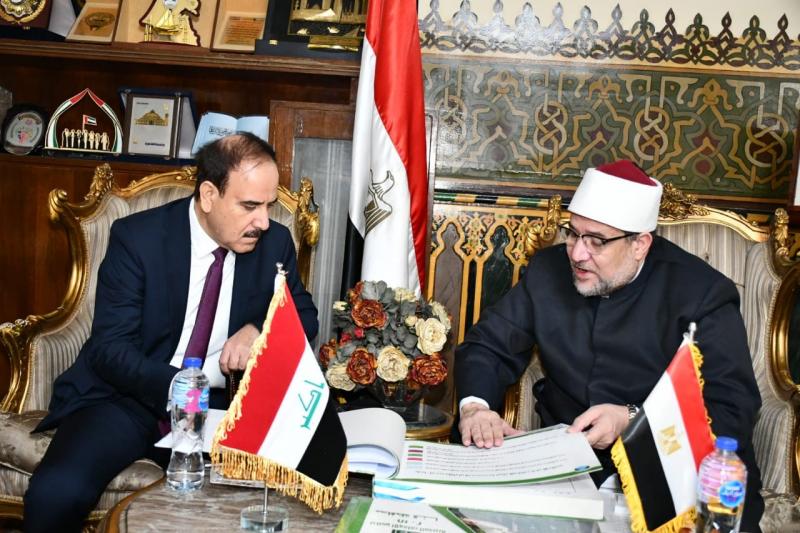 وزير الأوقاف يستقبل رئيس ديوان الوقف السني بالعراق ويشيد بتجربة مصر في مجال الدعوة