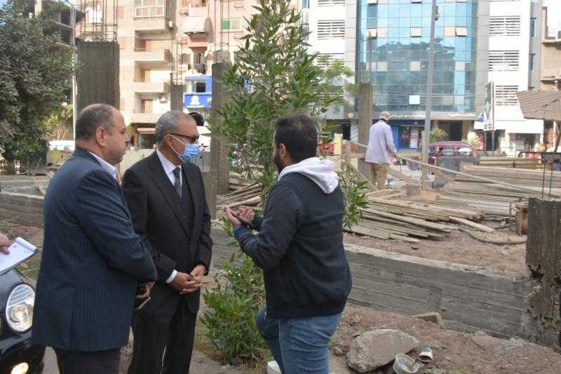 محافظ القليوبية يتابع المشروعات الجاري تنفيذها ببنها