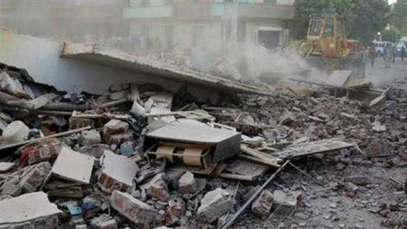 انهيار عقار من طابقين في إمبابة دون خسائر بالأرواح