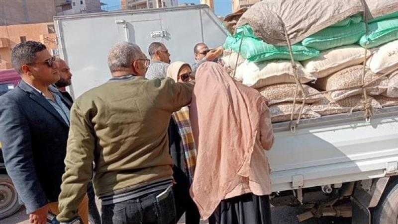 ضبط 15 طن قمح وأرز قبل تهريبها وبيعها بالسوق السوداء بالشرقية