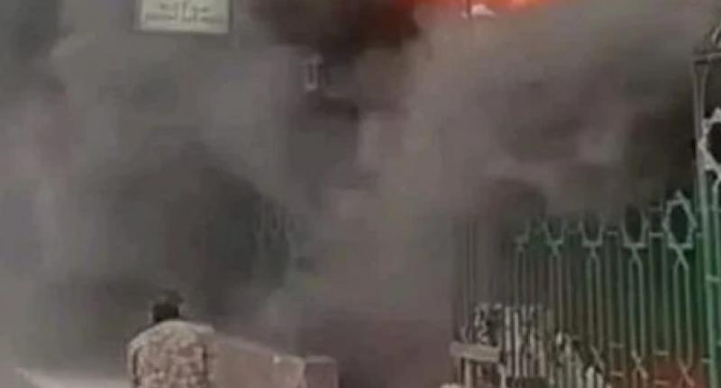 شاهد| حريق مستشفى النور المحمدي بالمطرية