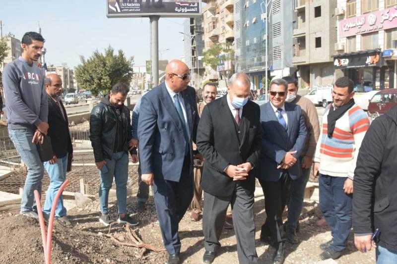 محافظ القليوبية يتفقد أعمال تطوير المرحلة الثانية لتطوير شارع فريد ندا ببنها