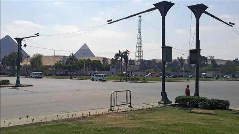 غلق جزئي عند بداية طريق الفيوم وتعيين خدمات مرورية