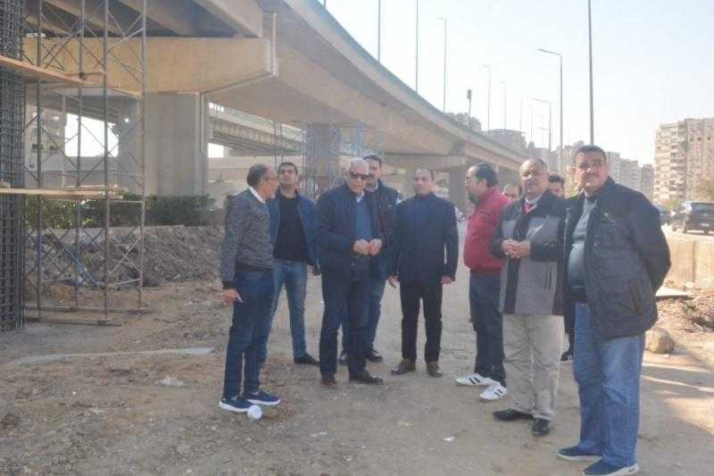 محافظ الجيزة يتفقد مواقع إنشاء مطالع ومنازل محور عمرو بن العاص