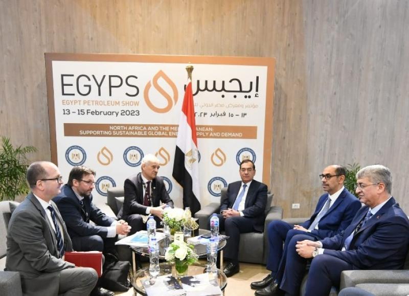 وزير البترول يبحث مع رئيس «أكسنس » عدداً من مشروعات التعاون المشترك علي هامش فعاليات «إيجبس 2023»