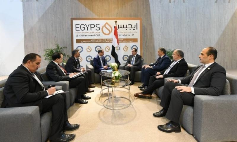 وزير البترول يستقبل وفد شركة كويت انرجى المشارك فى إيجبس 2023