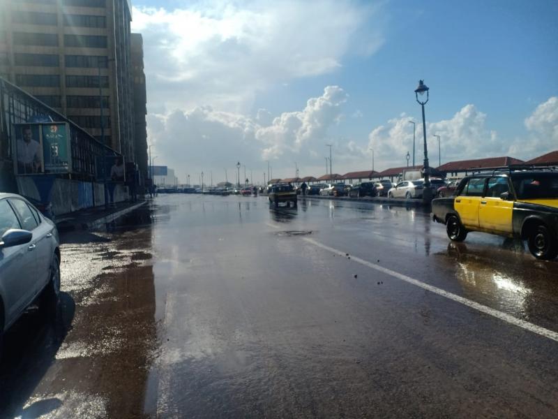 تعطل جزئي لحركة المرور بسبب حادث غرب الإسكندرية