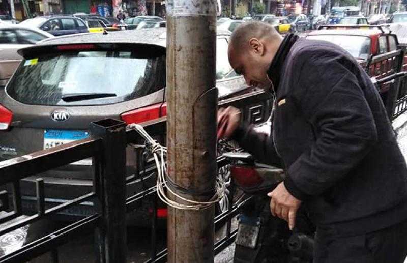 استمرار عزل أعمدة الإنارة في الإسكندرية لحماية المواطنين خلال النوات