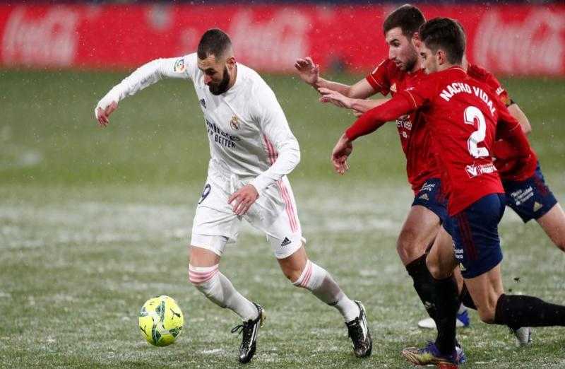 موعد مباراة ريال مدريد وأوساسونا في الدوري الإسباني.. والقنوات الناقلة