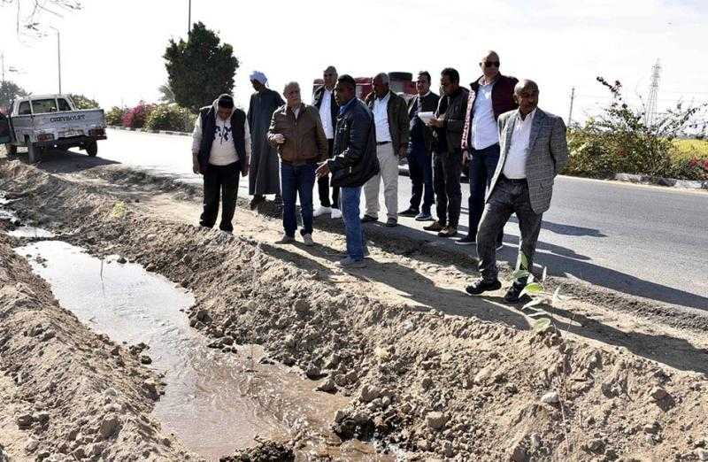 محافظ الأقصر يتفقد أعمال مبادرة زراعة 100 مليون شجرة| صور