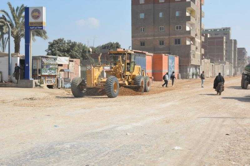 محافظ القليوبية: رصف وتطوير طريق (الحادثة- أبو الغيط) بالقناطر الخيرية