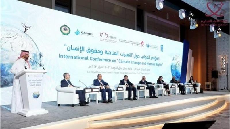 «القومي لحقوق الإنسان» يشدد على تأثير تغير المناخ على ملايين الأطفال.. صور