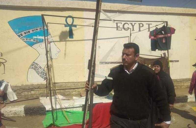 حملة مكبرة لرفع إشغالات الشوارع الرئيسية من مركز أخميم في سوهاج| صور