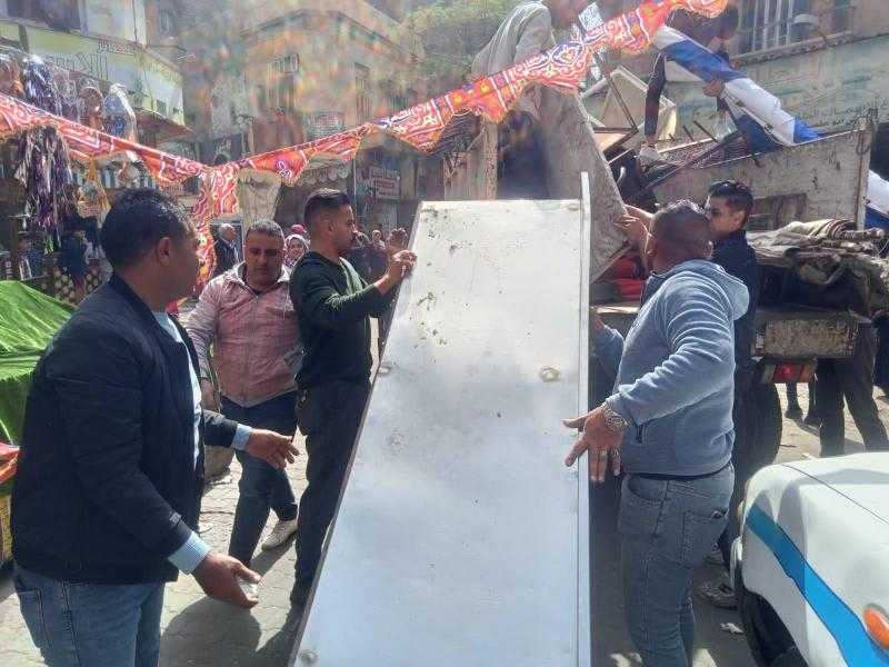 رفع 900 حالة إشغال للمحال التجارية والمقاهي جنوب الجيزة