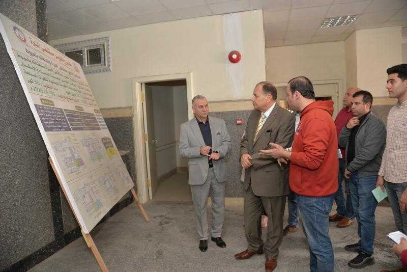 محافظ أسيوط يتفقد مستشفى المبرة للتأمين الصحي وأعمال تطوير المبنى الملحق بها