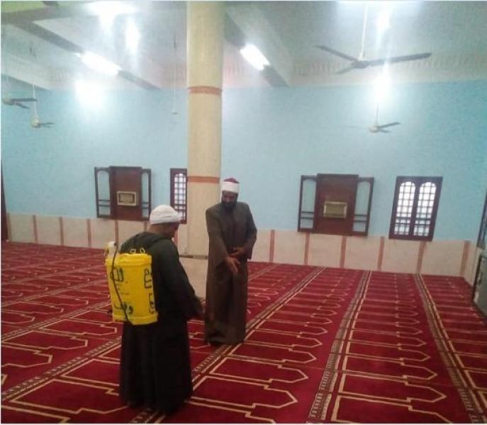 أوقاف الأقصر تبدأ المرحلة الثانية لتعقيم ونظافة المساجد قبل شهر رمضان المبارك.. صور