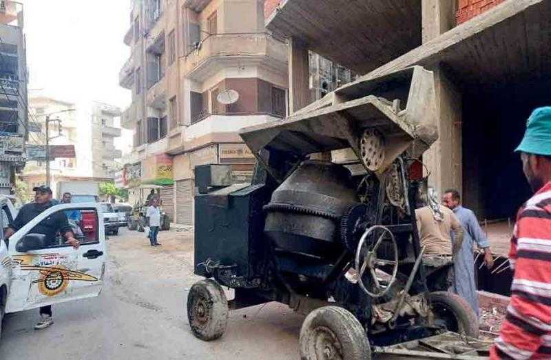 وقف أعمال بناء مخالف في ”أبشواي” بالفيوم