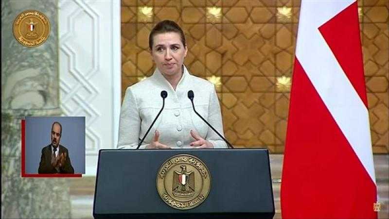 «فريدركسن»: بحثت مع الرئيس السيسي قضايا الطاقة والهجرة غير الشرعية والتحديات العالمية
