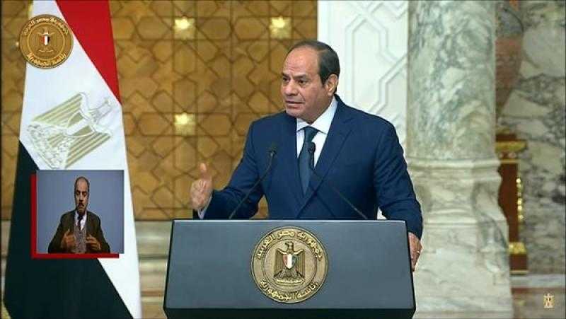 الرئيس السيسي يؤكد أهمية إيجاد حل لتقليل نزوح المواطنين من إفريقيا لأوروبا
