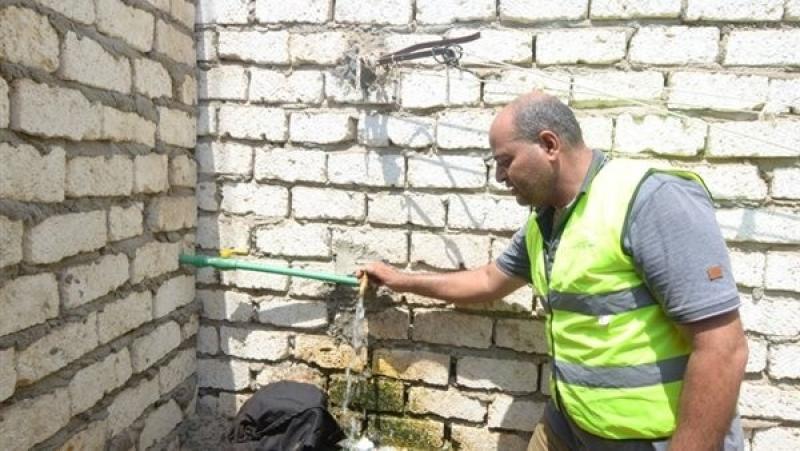 تركيب 110 وصلات مياه مجانا للأسر الأولى بالرعاية بمحافظة الدقهلية