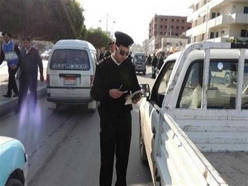 ضبط 417 مخالفة مرورية بكفر الشيخ